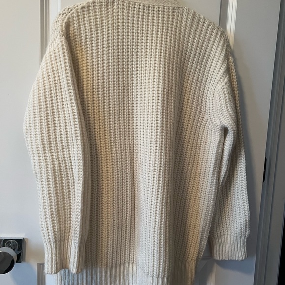 Jenni Kayne Alpaca Cocoon Cardigan Ivory - Picture 6 of 7